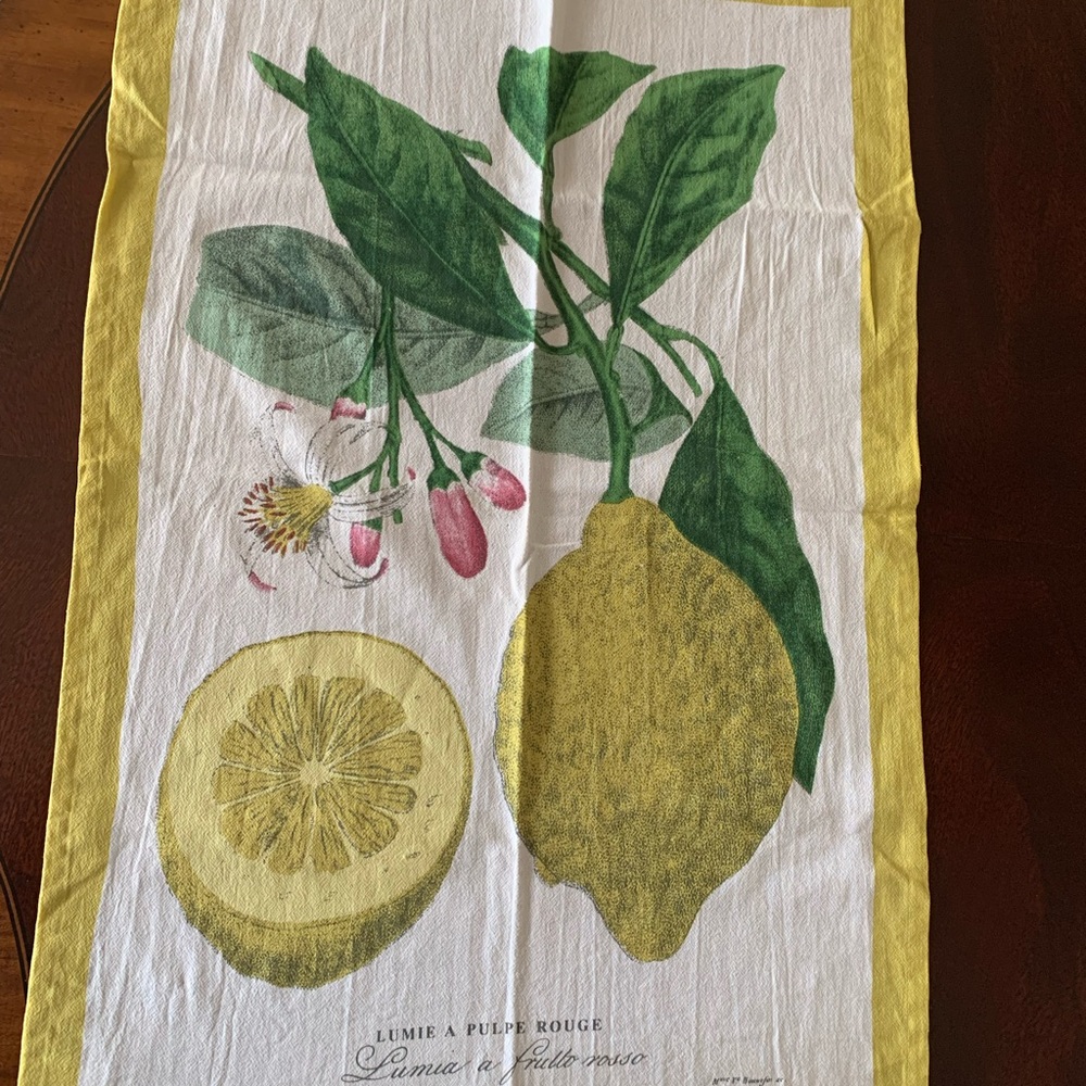 COPY - Lemon Print Tea Towel